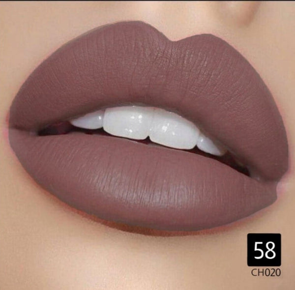 Christine Matte Lipstick, Full Coverage, Long-Lasting, Berry, No. 58
