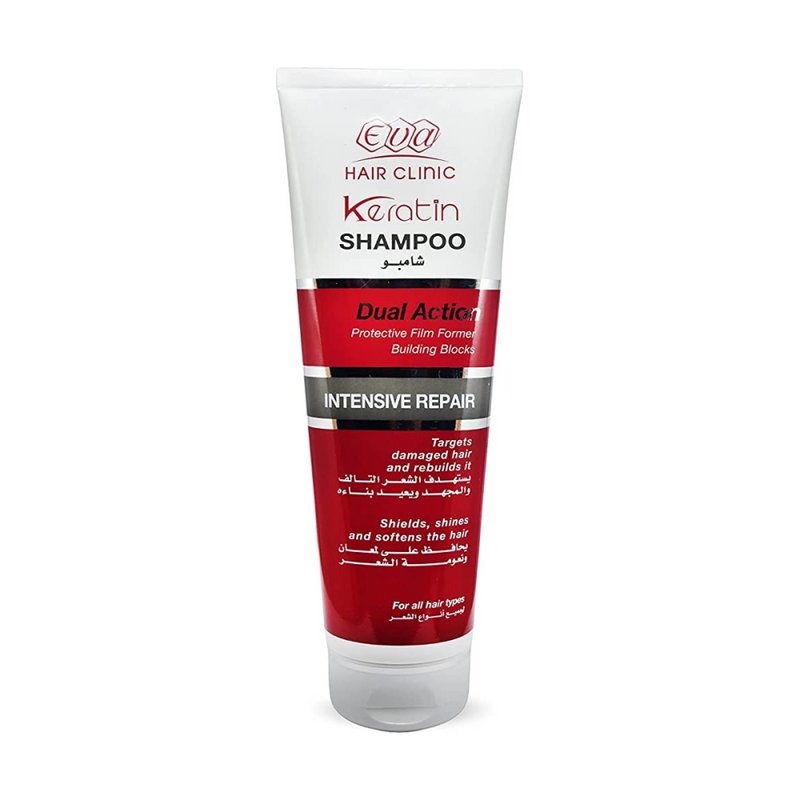 Keratin Shampoo For Oily Hair Deep Cleansing Shine Formula EVA 230ml