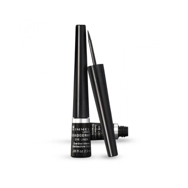 Rimmel London Exaggerate Liquid Eyeliner Black Fine Tip Long-Lasting