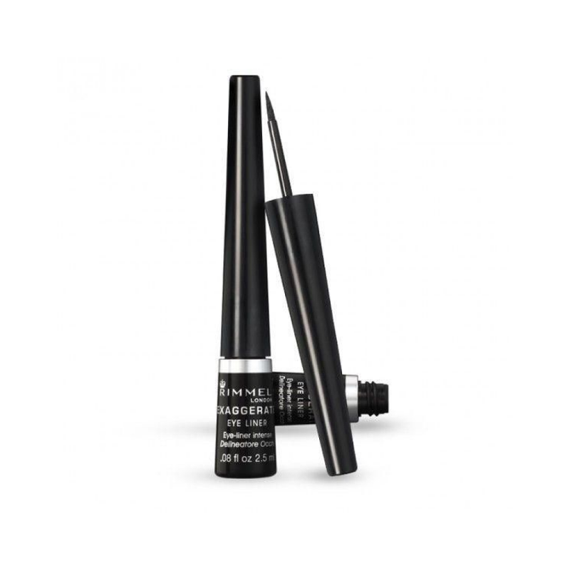 Rimmel London Exaggerate Liquid Eyeliner Black Fine Tip Long-Lasting