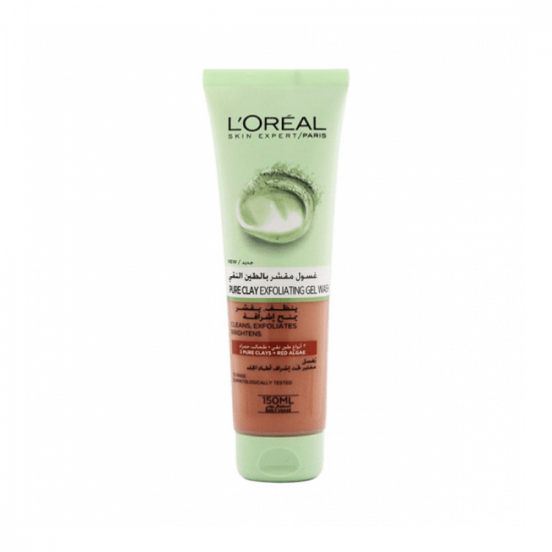 Exfoliating Face Wash Pure Clay Deep Cleansing L'Oreal Paris 150ml