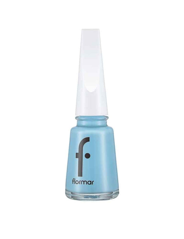 Soft Blue Nail Polish Quick Dry Chip Resistant Flormar 423 11ml