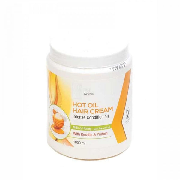 Spa System Milk and Honey Hot Oil Hair Treatment Cream, 1000 ml