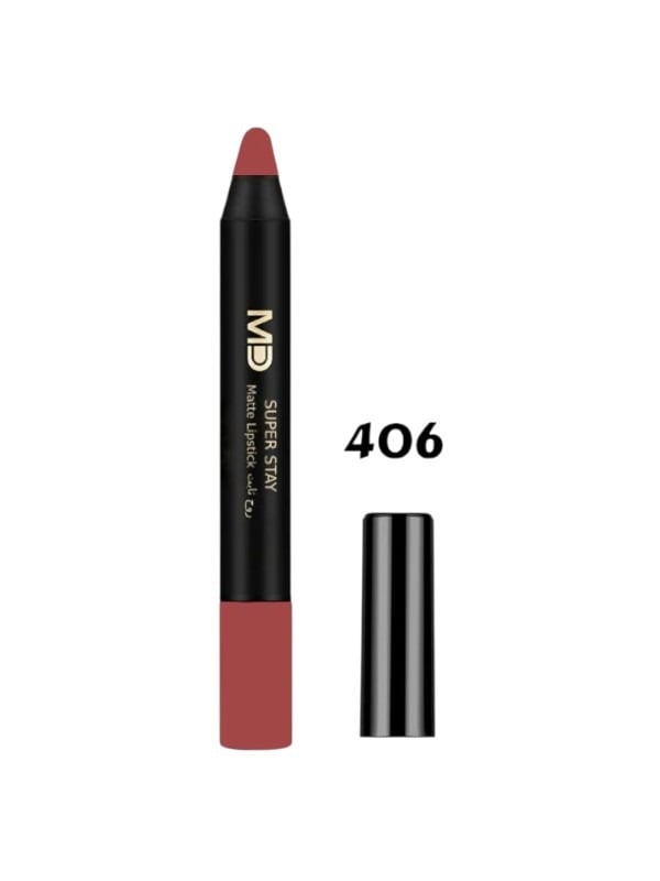 Matte Lipstick Pencil Long Lasting Creamy Finish Shade 406 M.D 4.5g