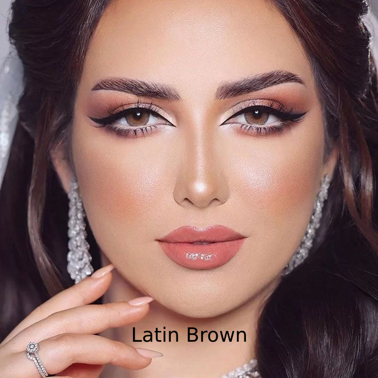 Monthly Contact Lenses Light Brown HydraClear Natural Look Luminous 2 Pack