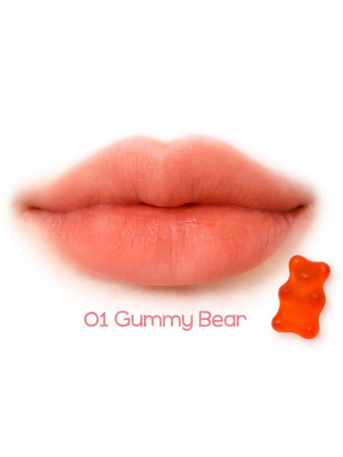 4U2 Jelly Tint Gummy Bear 01 Coral Orange Lip Tint 4g