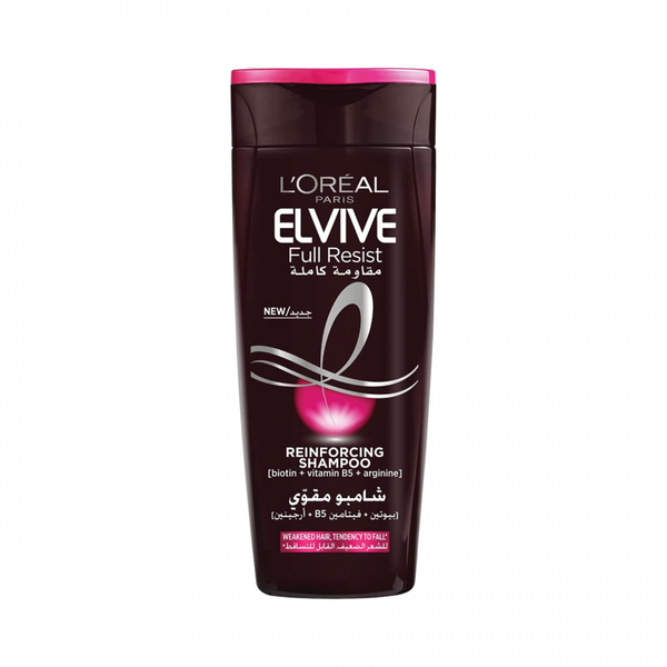 L'Oreal Paris Elvive Full Resist Shampoo, Biotin, Vitamin B5, Arginine, 200ml