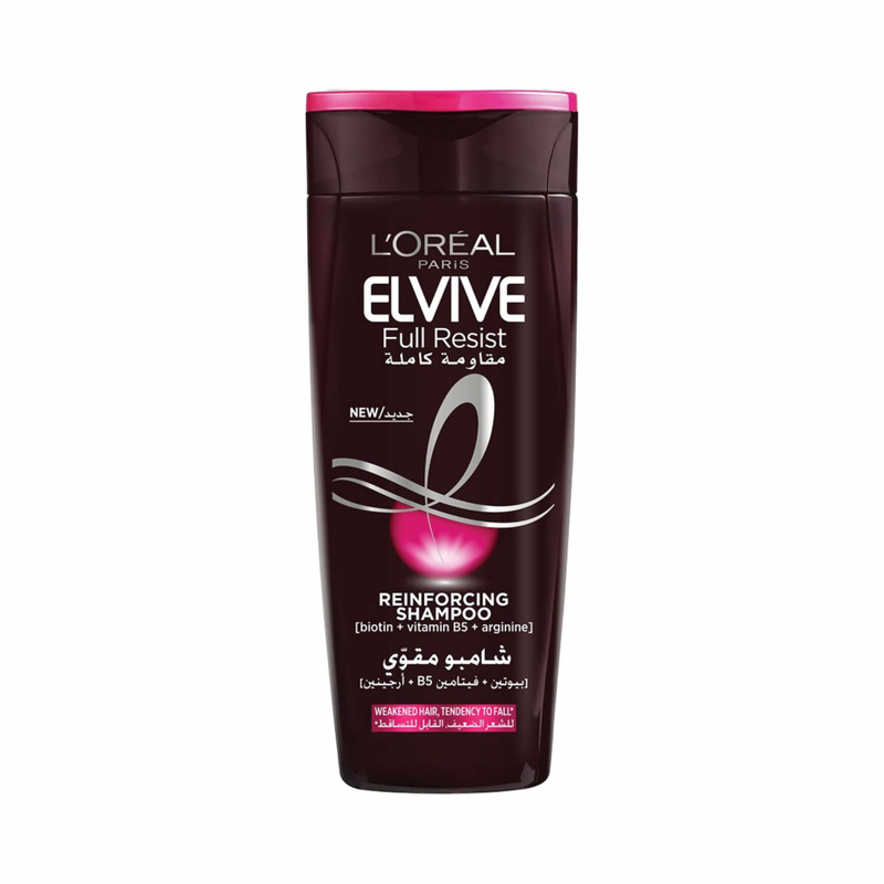 L'Oreal Paris Elvive Full Resist Shampoo, Biotin, Vitamin B5, Arginine, 200ml