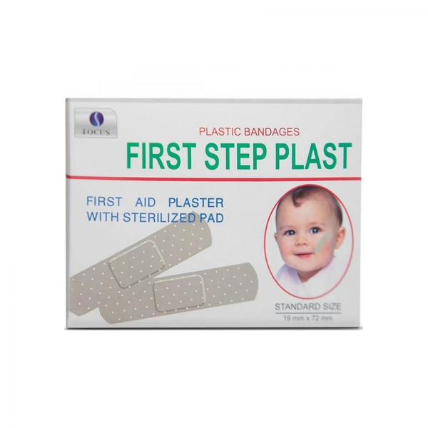 Focus First Step Assorted Wound Plasters, Sterile, 100 Count