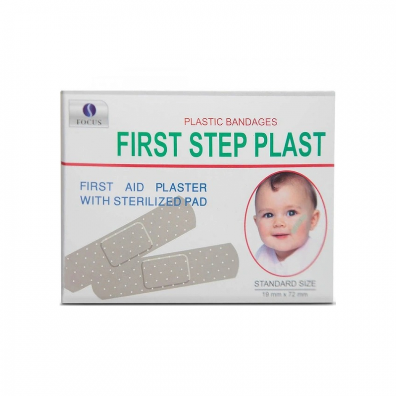 Focus First Step Assorted Wound Plasters, Sterile, 100 Count