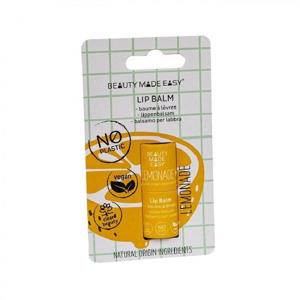 Beauty Made Easy Lip Balm Lemon Scented with Marula & Coconut Oil 5.5g