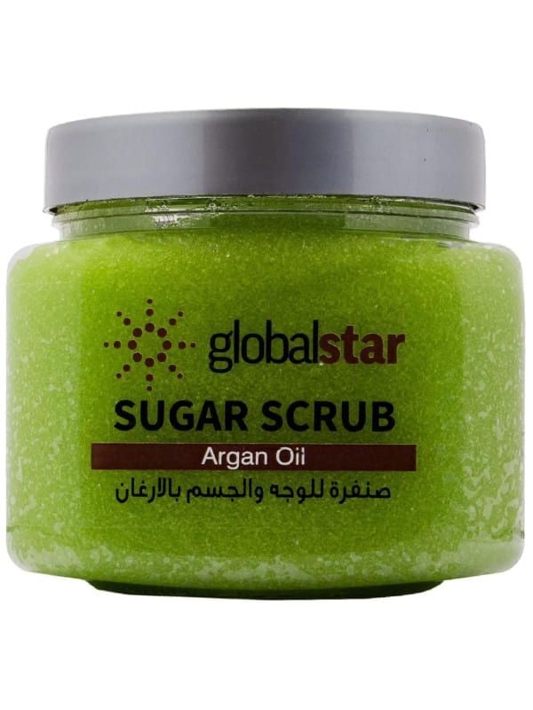 Body Shop Face Scrub Argan Oil Sugar Exfoliator Global Star 600g
