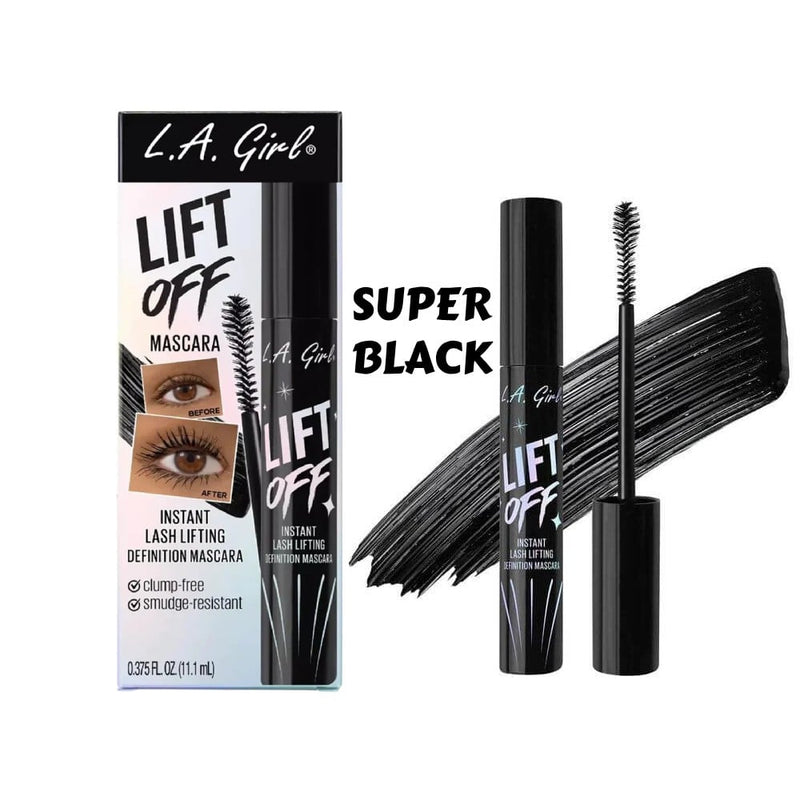 LA Girl Lift Off Mascara, Waterproof, Volumizing, Lengthening, Super Black