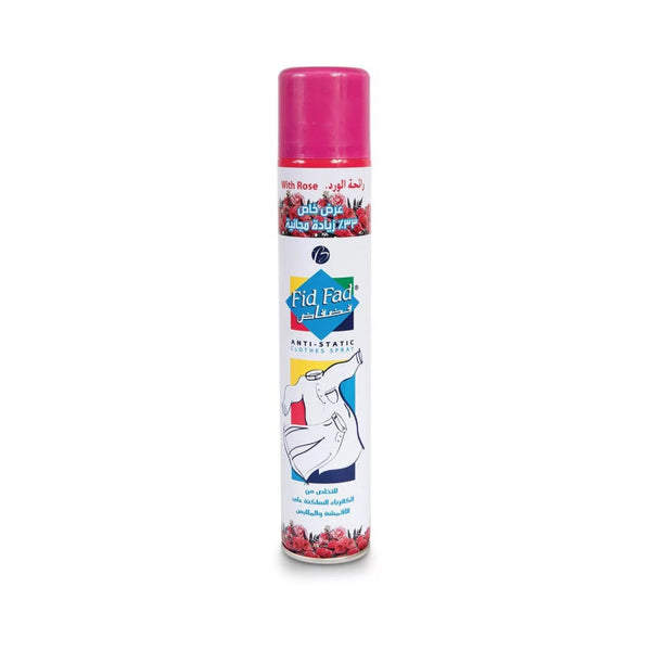 Fid Fad Static Eliminator Spray Rose Scent Fabric Care 400 ml
