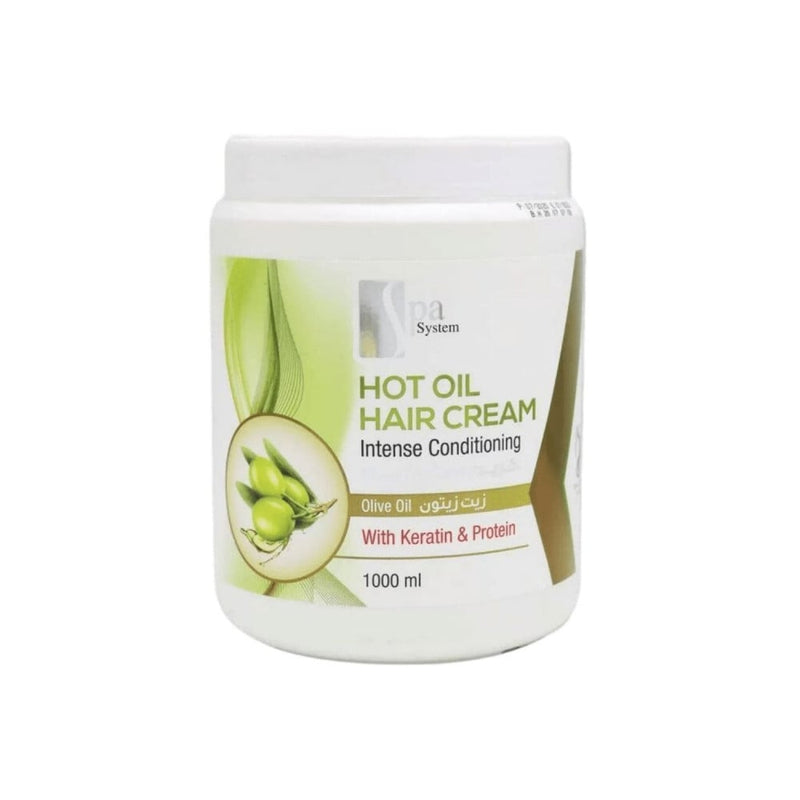 Spa System Olive Oil Hair Mask Cream, Strengthening Treatment, 1000ml