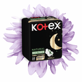 Kotex Maxi Thick Night Sanitary Pads, Wings, 22 Count