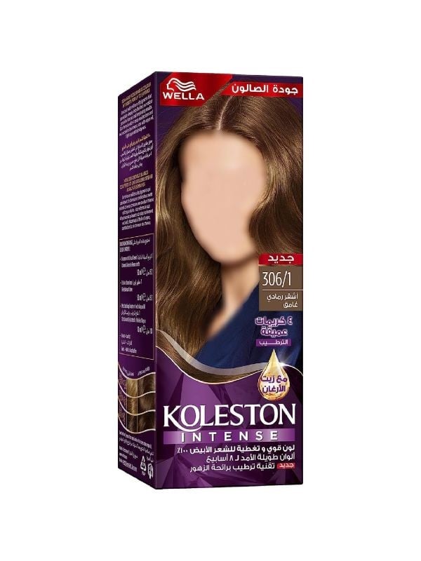 Blonde Hair Dye Light Ash Blonde 306/1 Long-Lasting Wella 60ml