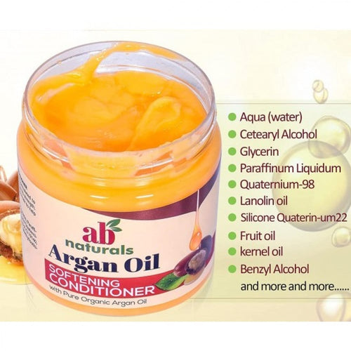Ab Naturals Organic Argan Oil Hair Conditioner, Smoothing, 500ml