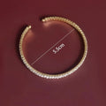 Mens Bracelet Rhinestone Decor Glamorous Brass Jewellery 1 Piece