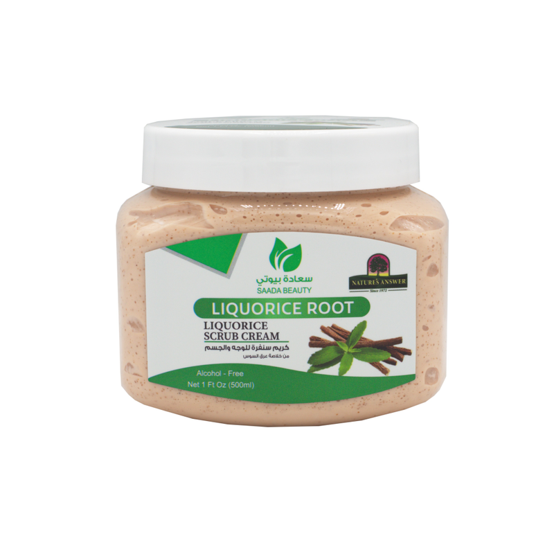 Saada Beauty Licorice Extract Face and Body Scrub Cream 500ml