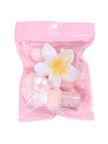 Makeup Sponge Pack 4 Piece Set with Hair Clip Beauty System Assorted Colors
