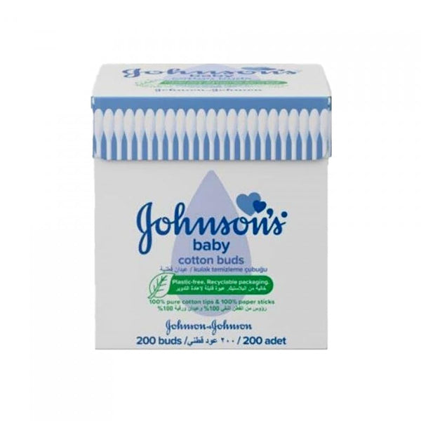 Johnson's Cotton Swabs Pure Cotton 200 Count