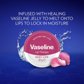 Vaseline Lip Balm Rose & Almond Oil for Dry, Chapped Lips, 20g