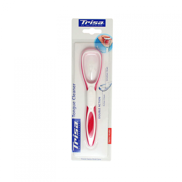 Trisa Tongue Cleaner Brush, Ergonomic Design, Random Colors