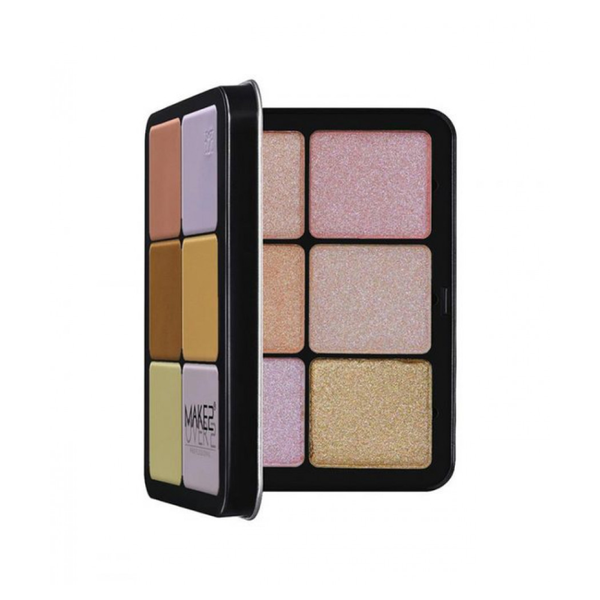 Make Over 22 Ultra HD Highlighter Palette 12 Colors HP01