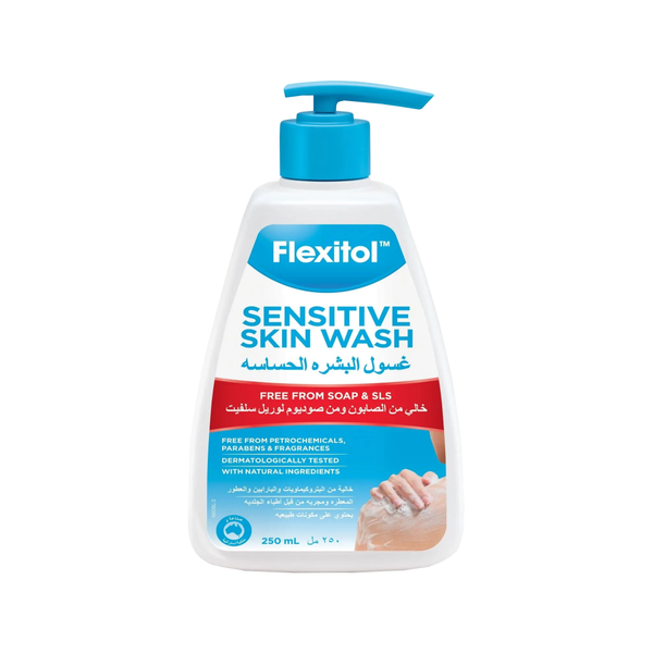 Flexitol Soap-Free Cleansing Wash for Dry and Sensitive Skin, 250ml
