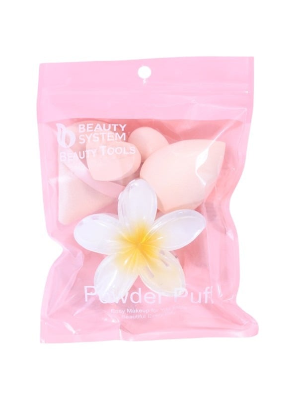 Best Makeup Sponge for Liquid Foundation Set with Hair Clip Beauty System 5 Pack