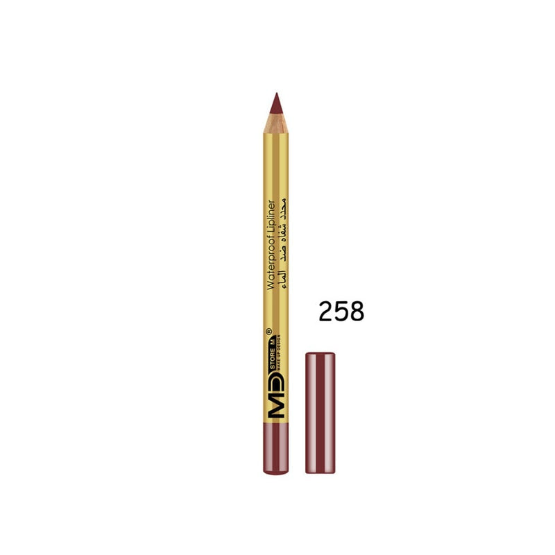 Md Waterproof Lip Liner 258 Matte Long-Lasting Pigmented