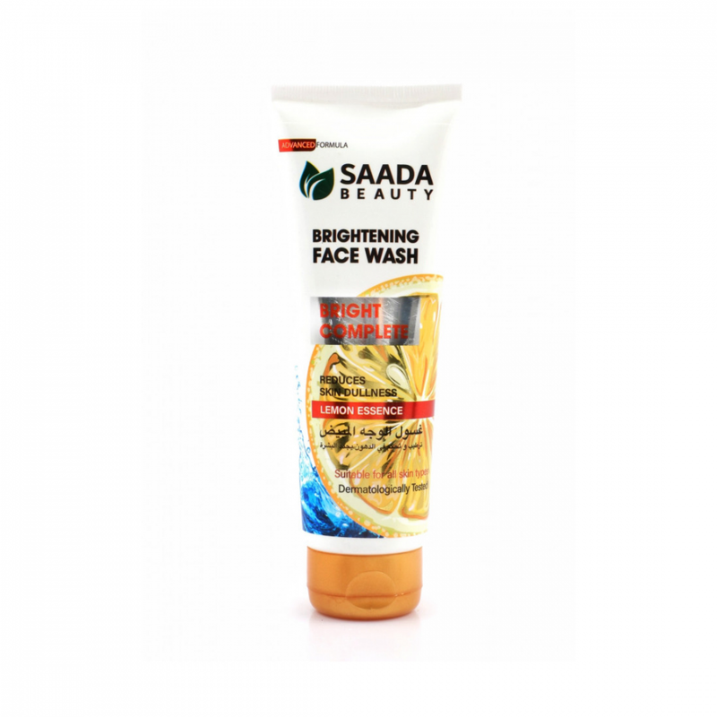 Saada Beauty Lemon Face Wash, Brightening Facial Cleanser, 125ml