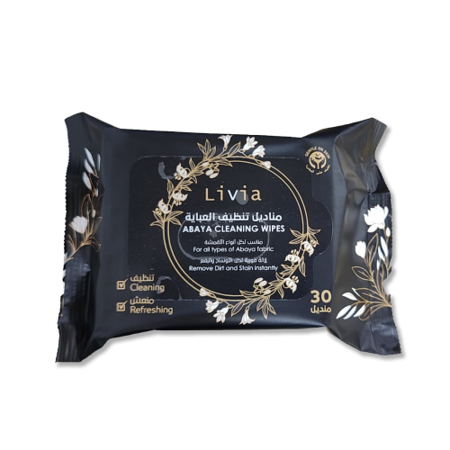Livia Abaya Instant Cleaning Wet Wipes, 30 Count