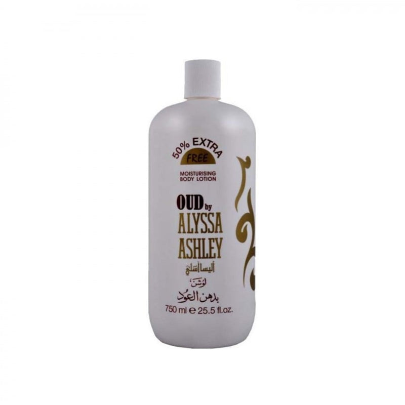 Alyssa Ashley Oud Body and Hand Lotion, Moisturizing, 750ml