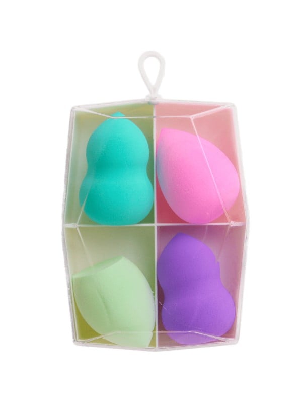 Makeup Sponge Pack 4 Pieces with Case Salon System