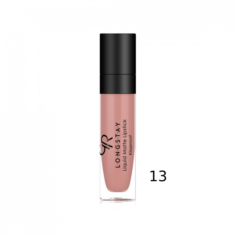 Golden Rose Liquid Lipstick No. 13 Long Lasting Vitamin E Avocado Oil 5.5 ml