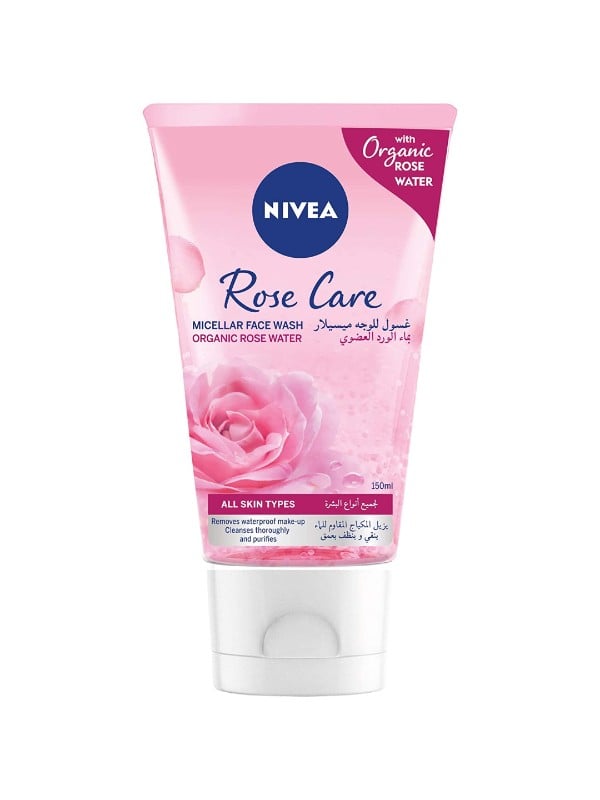 Micellar Face Wash Organic Rose Water Soothing Nivea 150ml