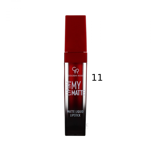 Golden Rose Matte Liquid Lipstick No. 11, Long-Lasting 5ml