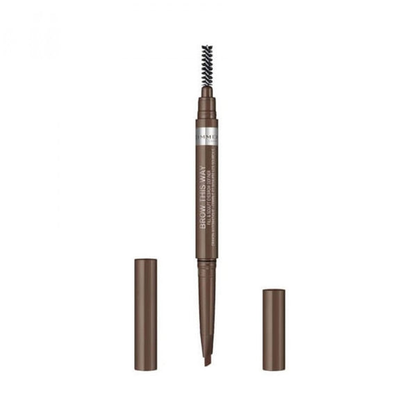 Rimmel London Brow Definer Fill & Sculpt Pencil - Medium 002, Dual-Ended