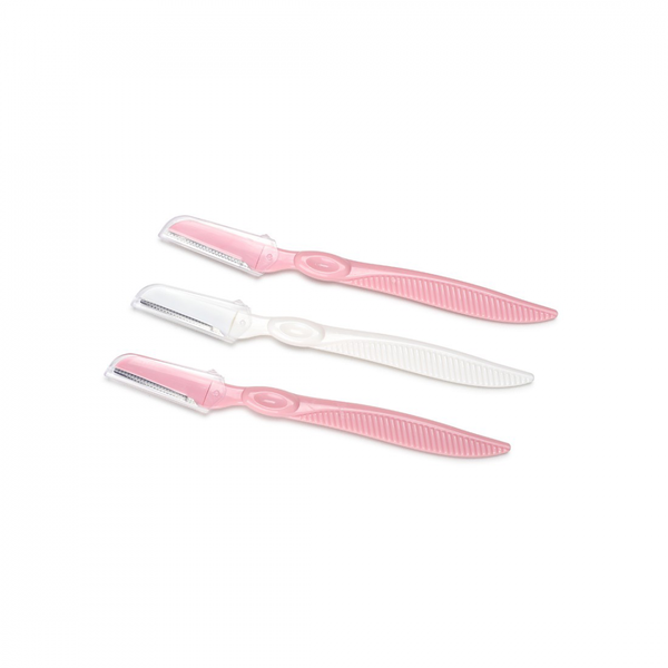 Basic Eyebrow Razors & Facial Hair Trimmers - Precision Shaping Tool, 3 Pack