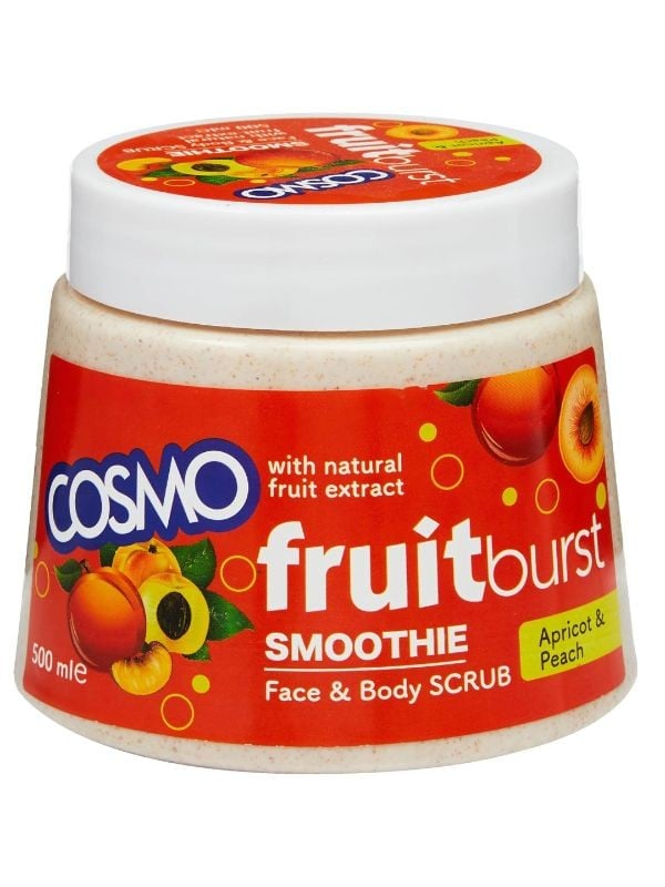 Cosmo Apricot & Peach Face & Body Scrub 500ml