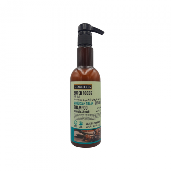 Cornells Argan Oil and Shea Butter Shampoo, Hydrating for Dry Damaged Hair, 500 ml