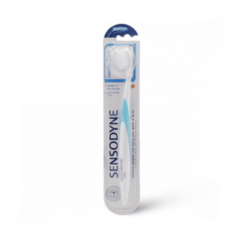 Sensodyne Gentle Care Toothbrush, Soft Bristles, Sensitive Teeth, Blue