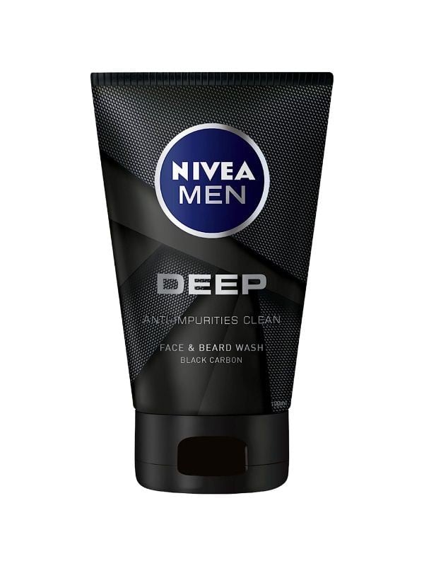 Nivea Men Black Carbon Face & Beard Wash - 100ml