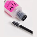 Nyx The Brow Glow Eyebrow Gel, Clear, 16-Hour Hold, Flake-Proof