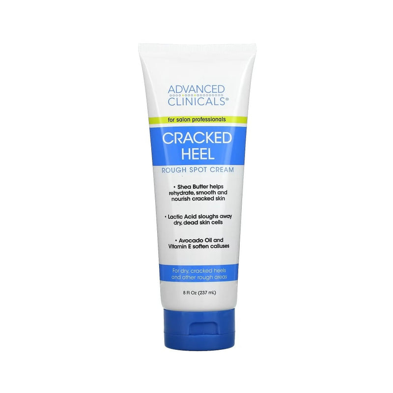 Advanced Clinicals Dry Heel and Rough Spot Cream with Aloe Vera & Vitamin C, 237ml