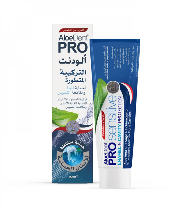 Toothpaste for Enamel Protection Cavity Prevention Aloedent 75ml