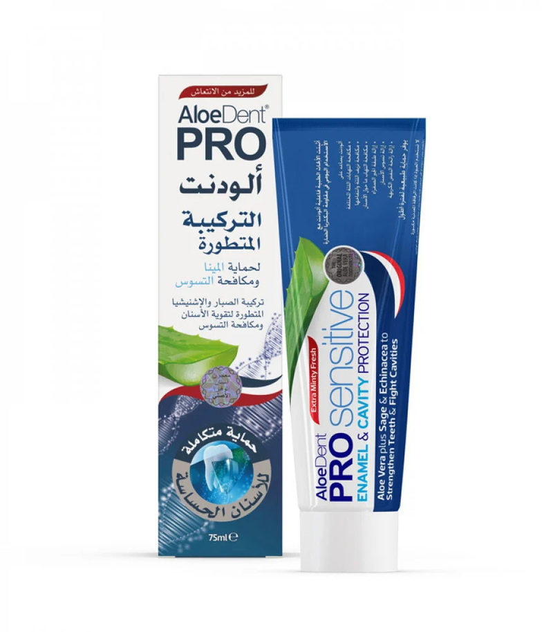 Toothpaste for Enamel Protection Cavity Prevention Aloedent 75ml