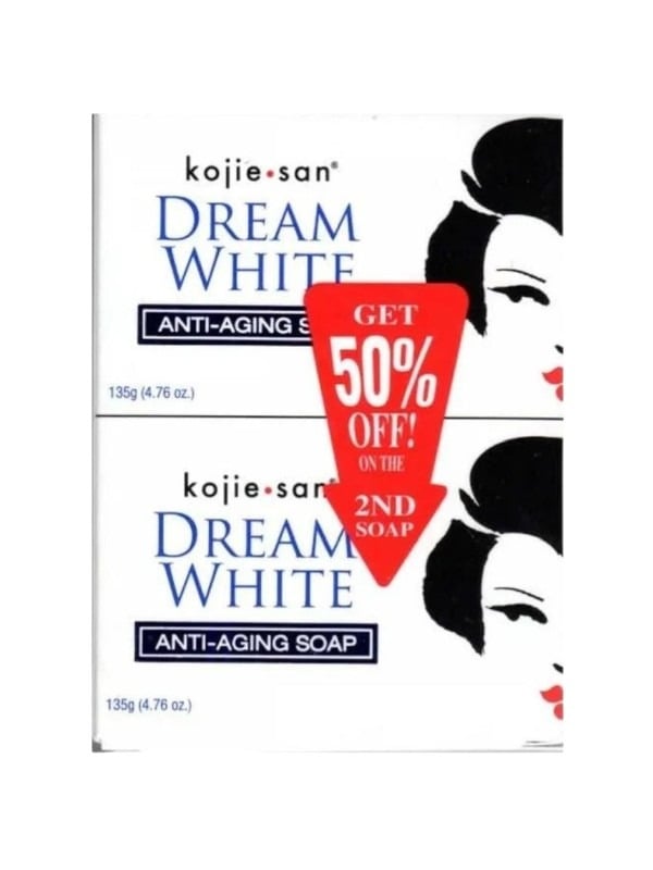 Kojie San Dream White Kojic Acid Soap, 135 g, 2-Pack
